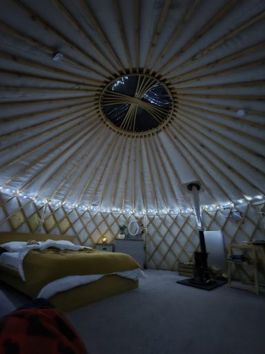 evening in the yurt