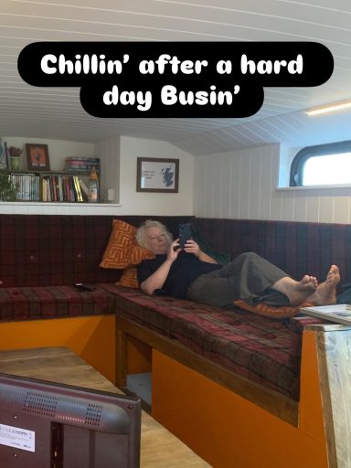 Lounge area sofa in Bru Bus